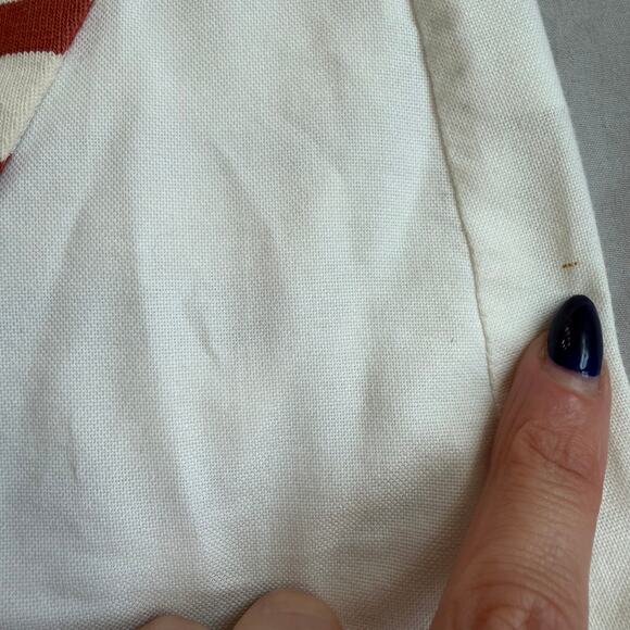 Veronica Beard Stripe Red White Quarter Sleeve Charter Layered Shirt Dress-M - Picture 10 of 12